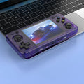 Consola portátil retro color morado translúcido